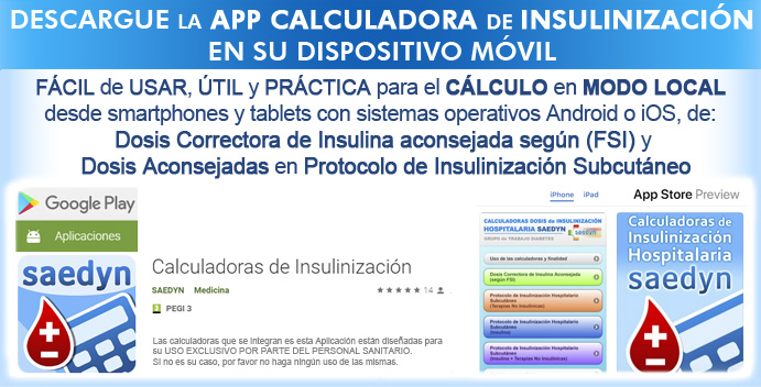 Imagen App calculadora de insulinización